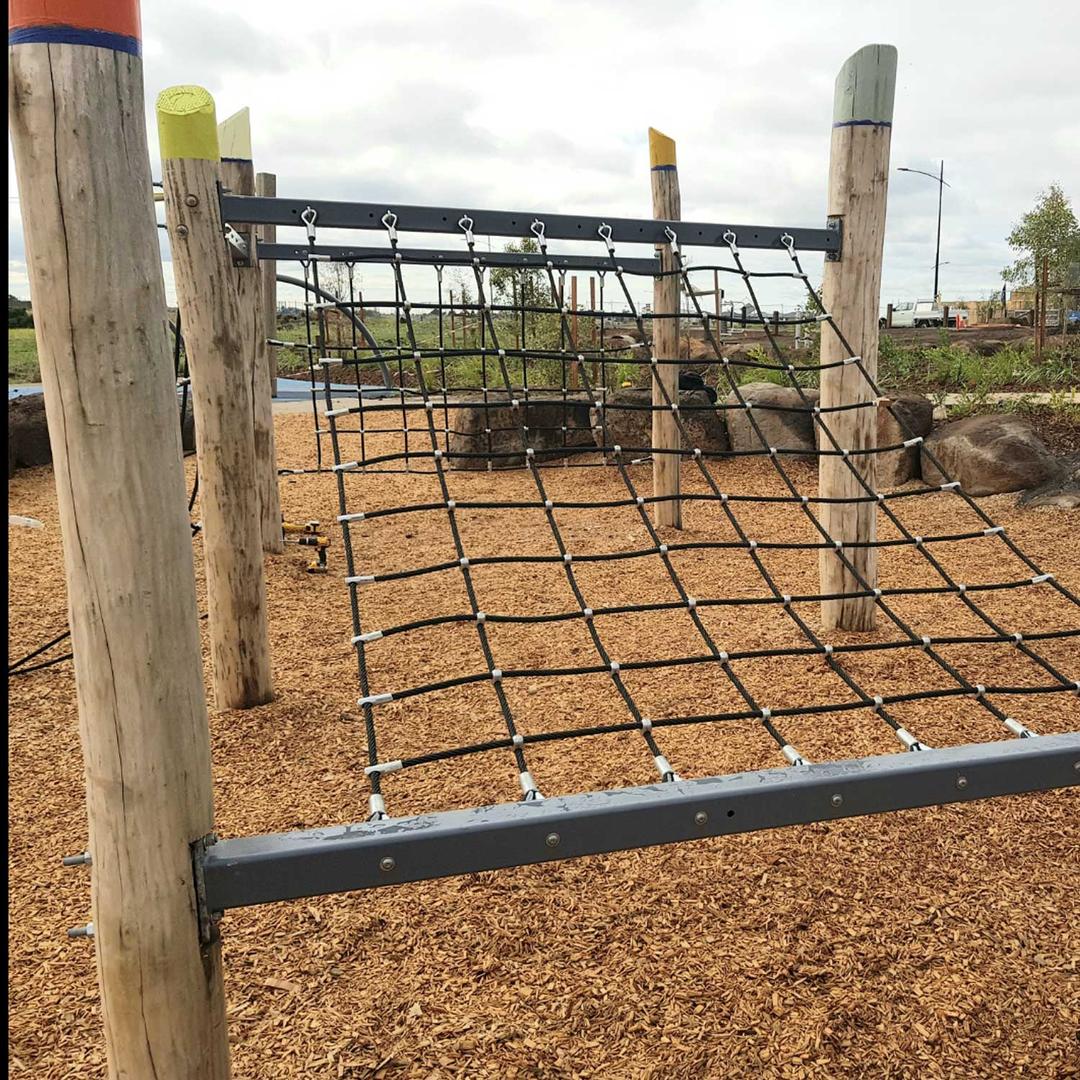 V Net Rope Bridge Playground Net