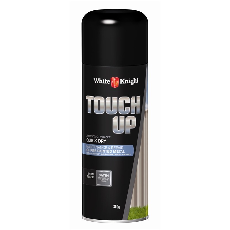 Black touch up spray